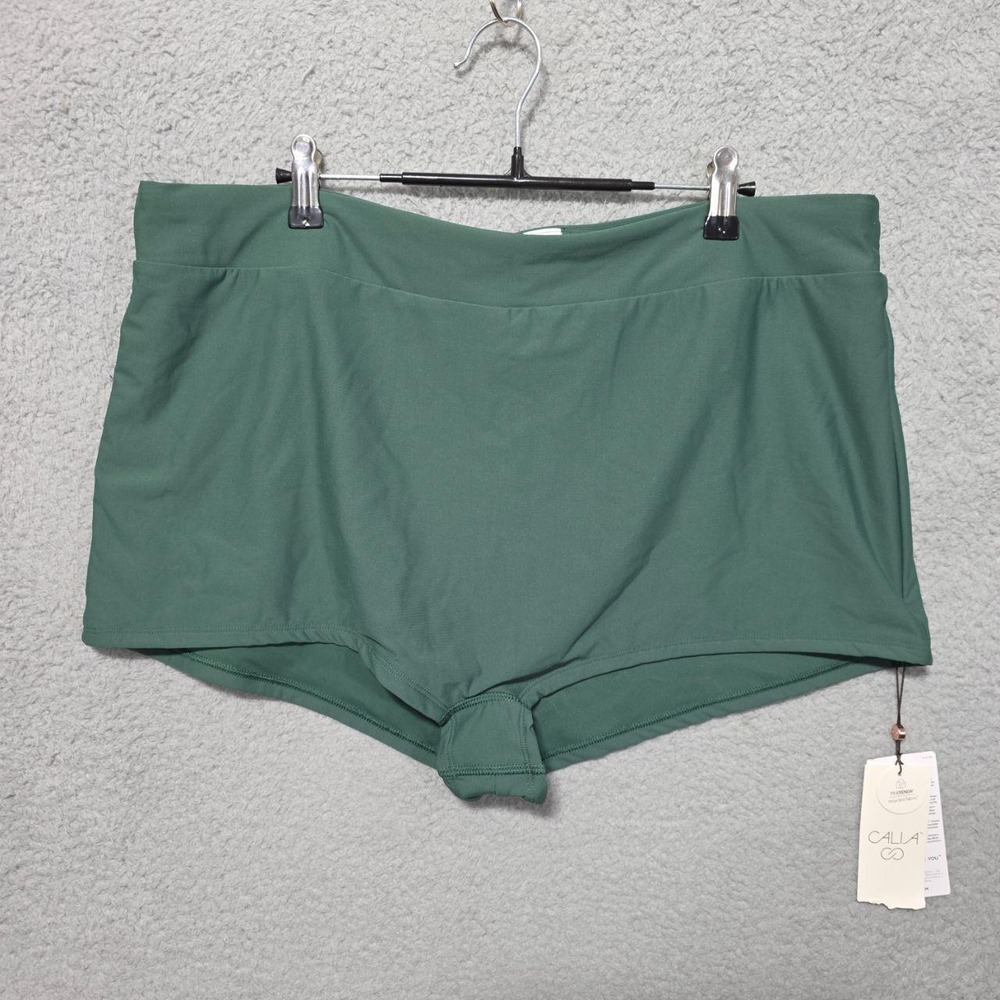 Calia Womens Green Bathing Suit Bottom Brief XXL‎ New w/ Tags